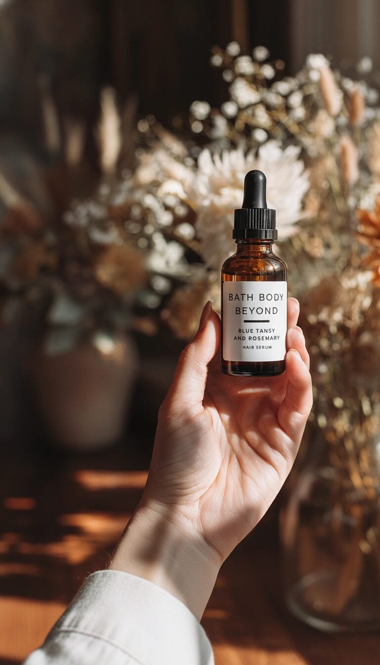 hair serum blue tansy and rosemary